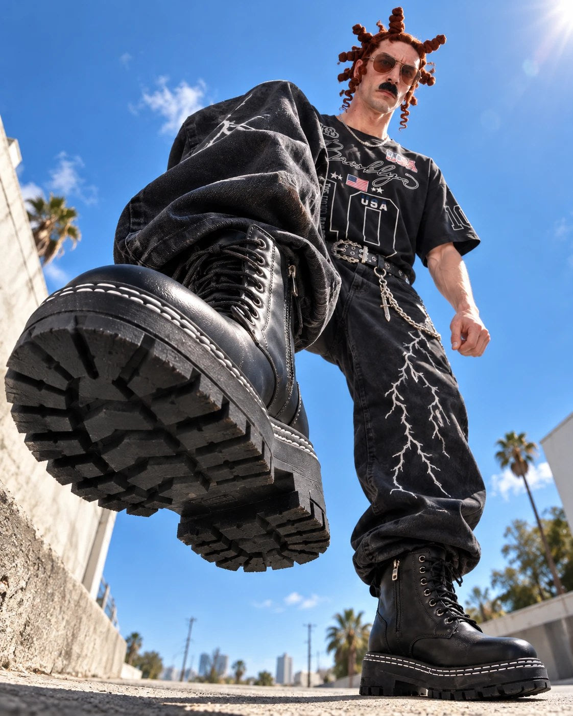Black Combat Boot